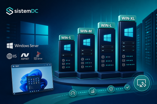 Windows VPS/VDS Paket Seçimi: WIN-S, WIN-M, WIN-L, WIN-XL Kullanım Rehberi 2026