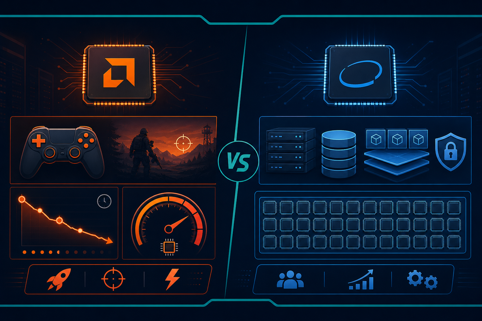 Ryzen mi Xeon mu karşılaştırması - oyun sunucusu ve kurumsal iş yükleri