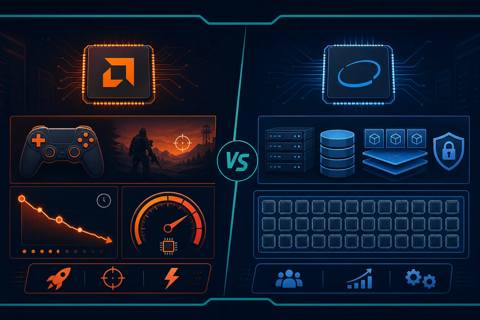 Ryzen mi Xeon mu karşılaştırması - oyun sunucusu ve kurumsal iş yükleri
