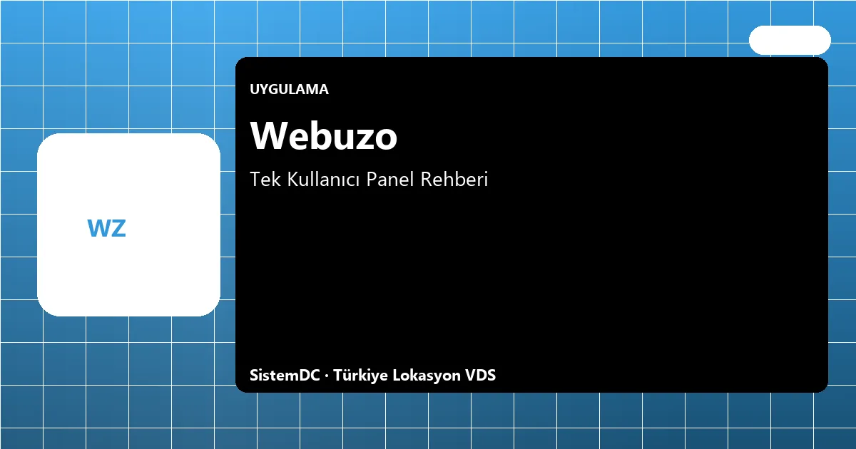 Webuzo VDS Kurulum Rehberi 2...