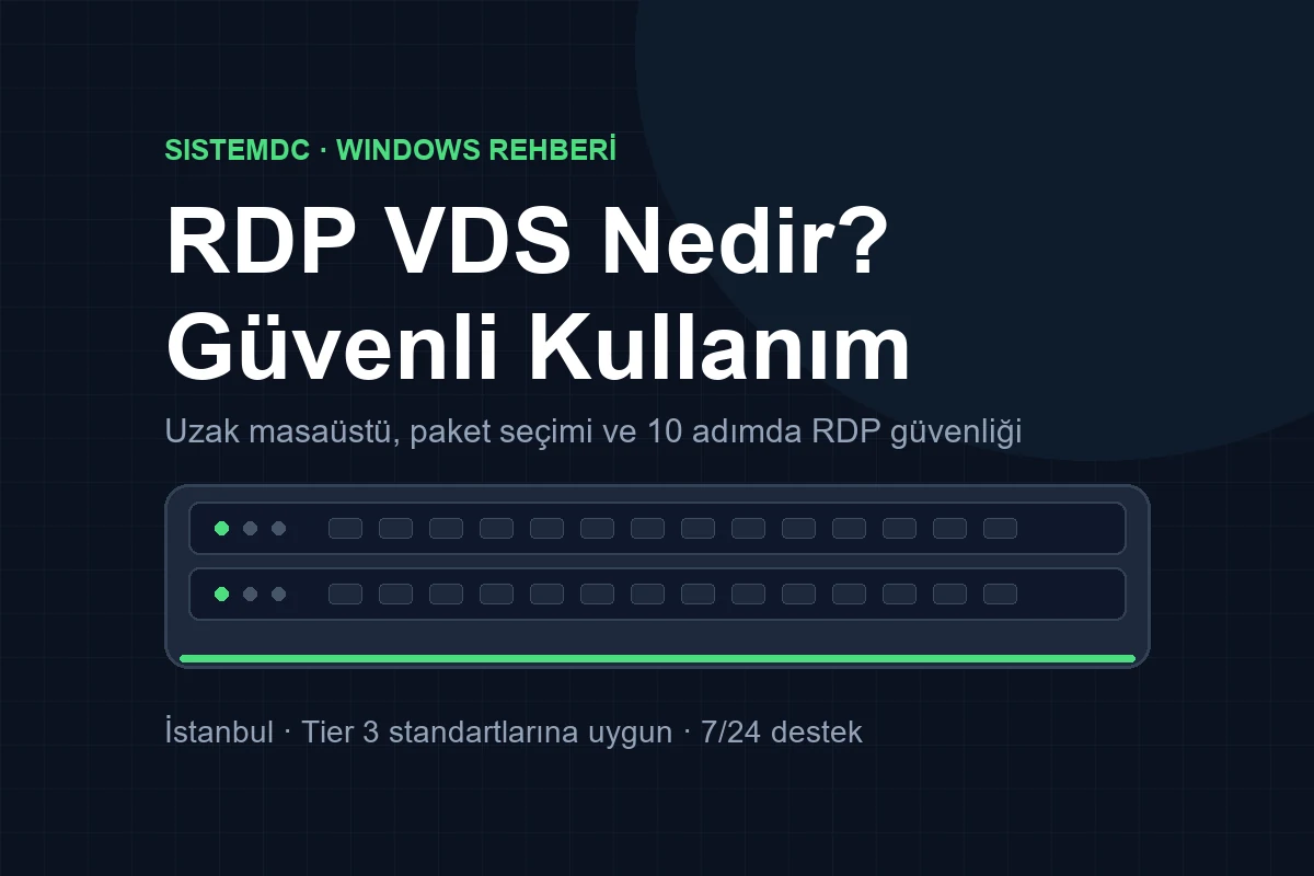 RDP VDS Nedir, Kimler Kullan...