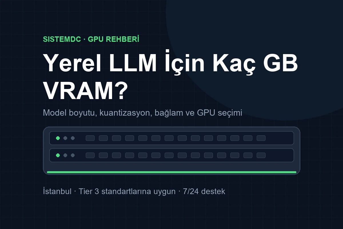 GPU Kiralama: Yerel LLM Çalıştırmak İçin Kaç GB VRAM Gerekir? (2026 Hesaplama Rehberi)